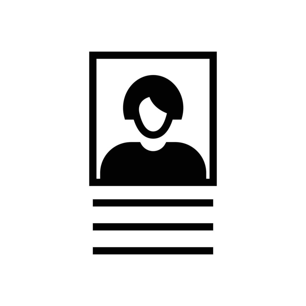 Employment icon. black fill icon vector