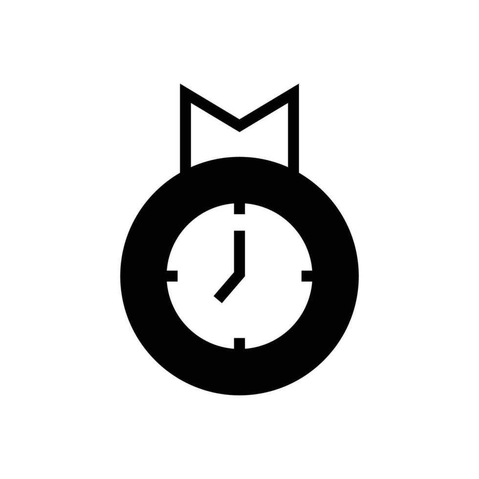 Prime Time icon. black fill icon vector