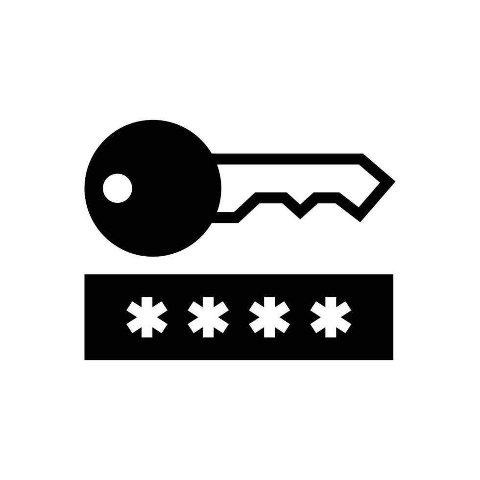 Credentials icon. black fill icon vector