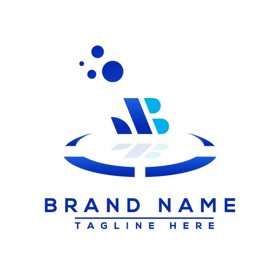 Letter JB blue Professional logo for all kinds of business vector