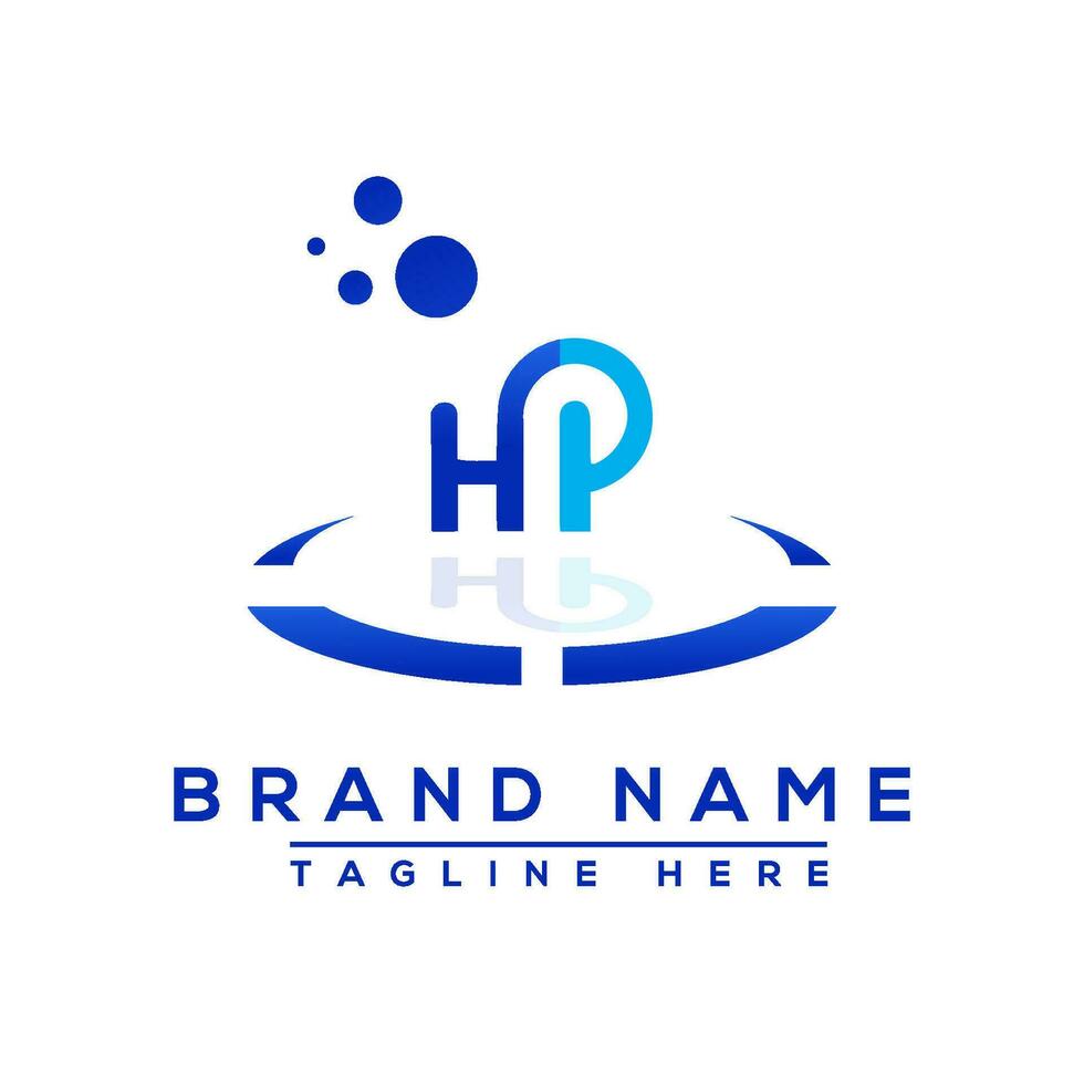 Letter HP blue Professional logo for all kinds of business vector