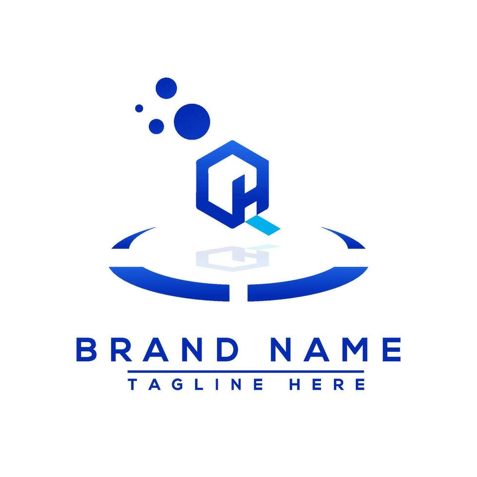 Letter HQ blue Professional logo for all kinds of business vector