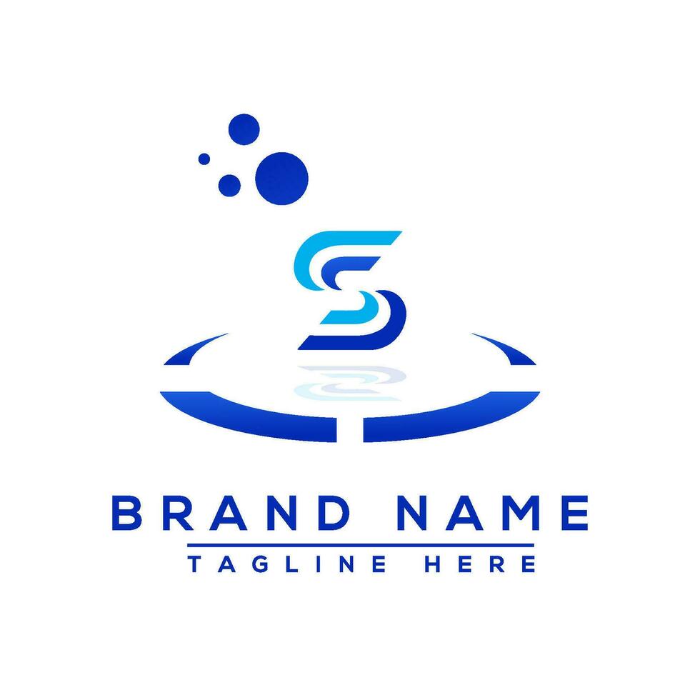 PriLetter SS blue Professional logo for all kinds of businessnt vector