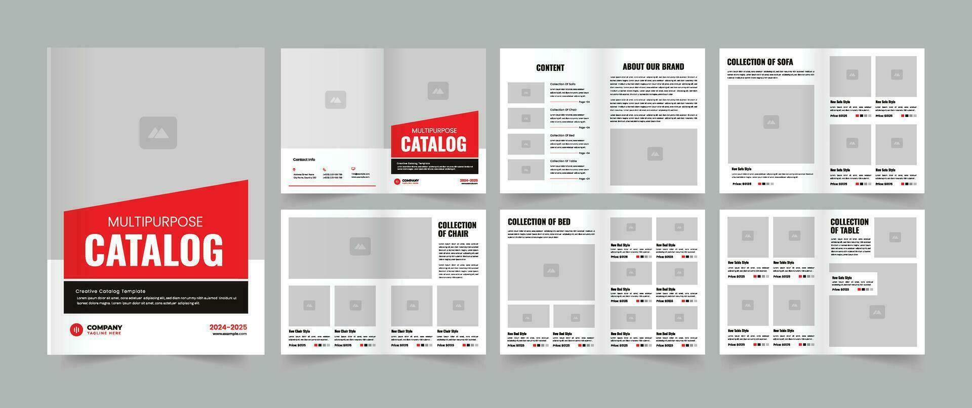 Product catalogue or Product catalog Design vector