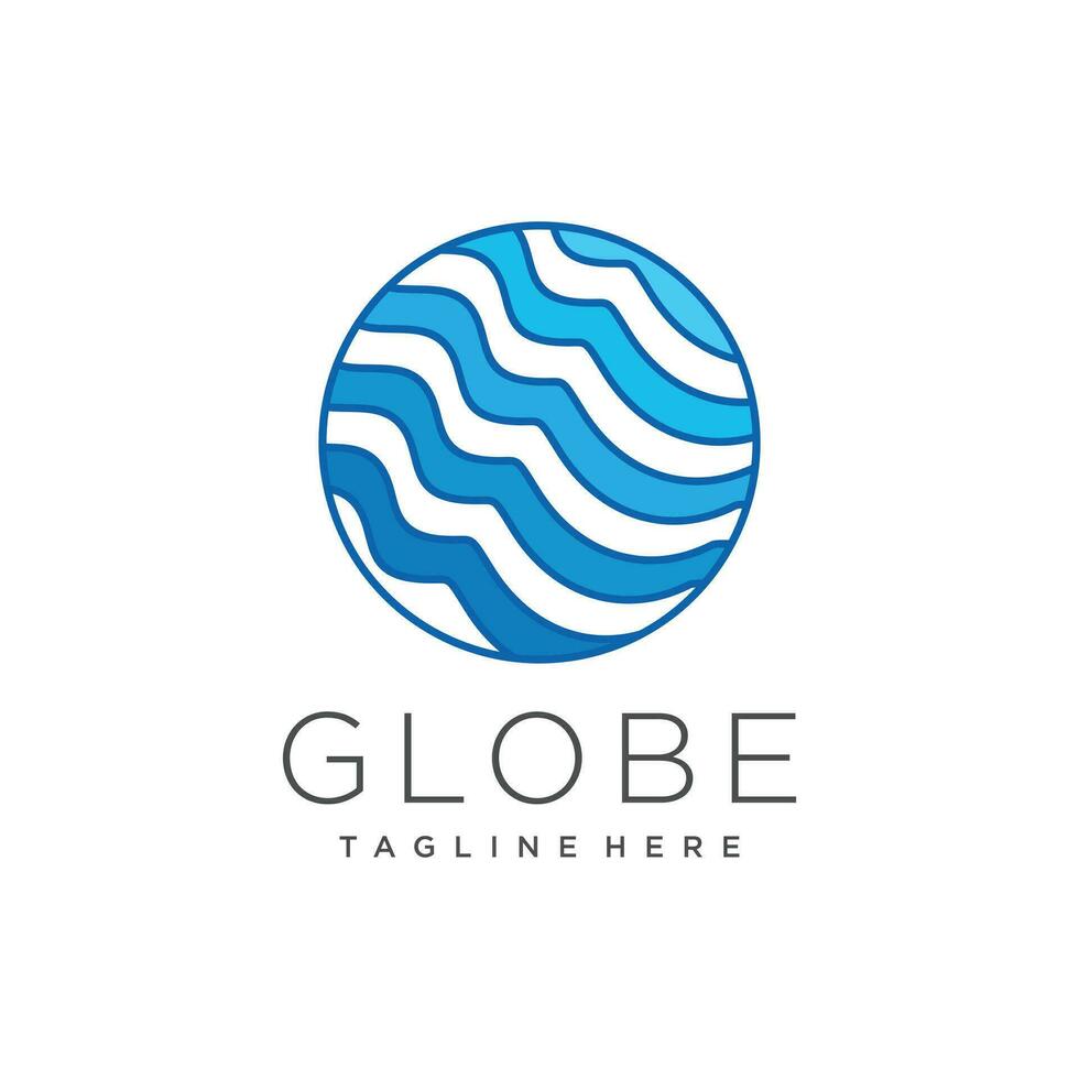 Globe design element vector icon with creative unique concept idea