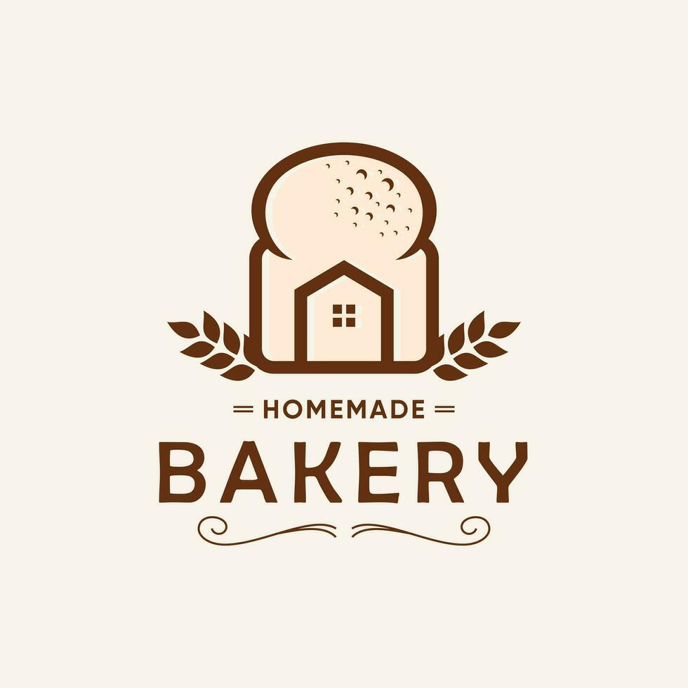 Bakery design element vector with creative concept idea