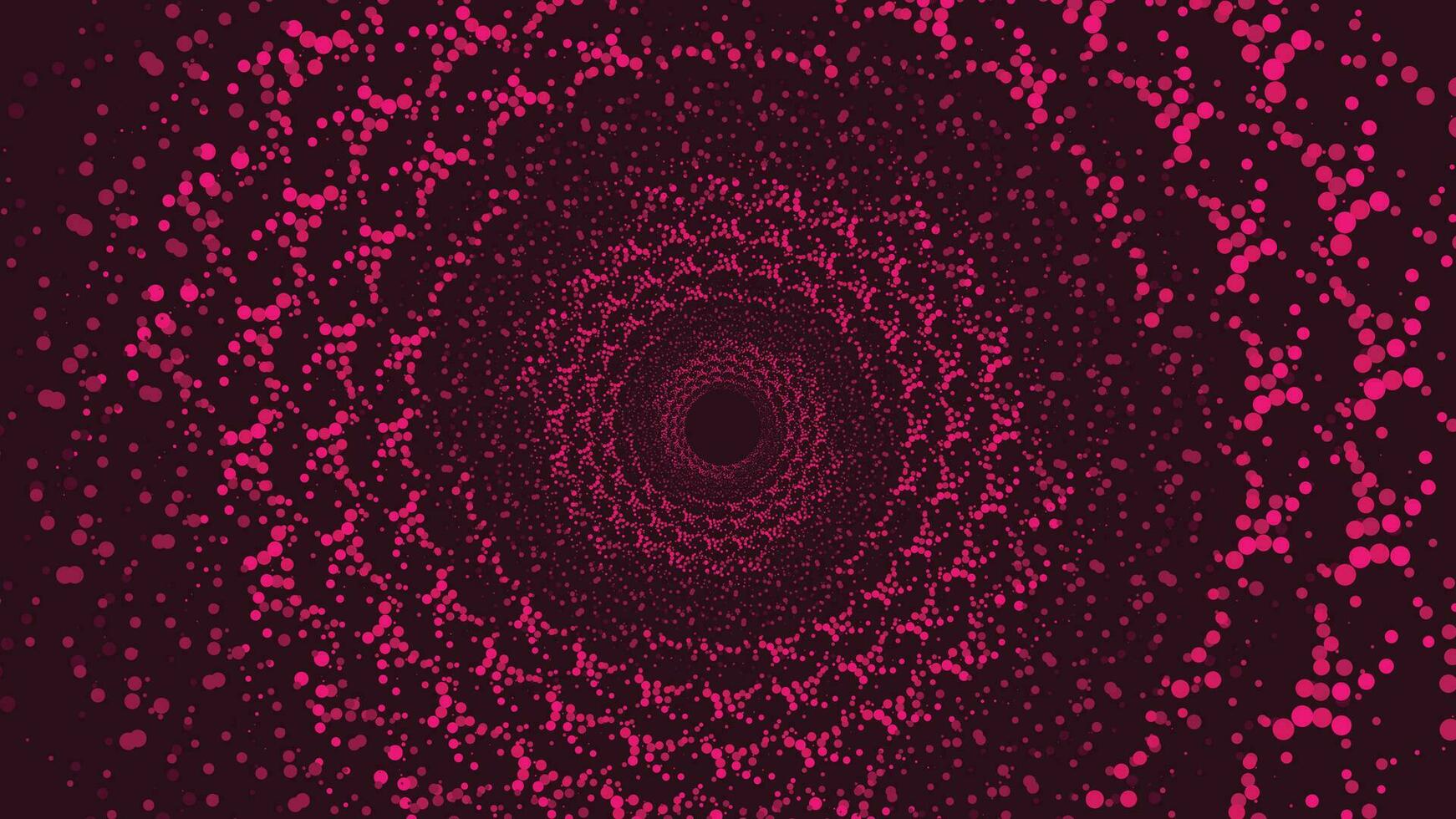 Abstarct spiral round pink dotted vortex pink color background. vector