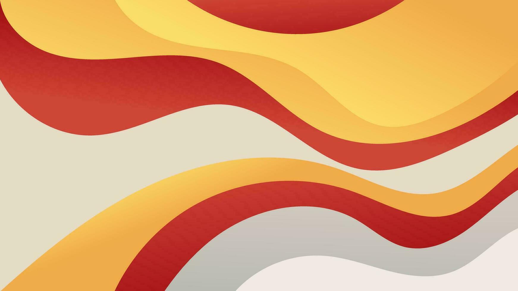 Abstract red yellow Background with Wavy Shapes. flowing and curvy shapes. This asset is suitable for website backgrounds, flyers, posters, and digital art projects. vector