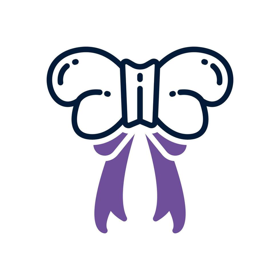 bow icon. vector dual tone icon for your website, mobile, presentation, and logo design.