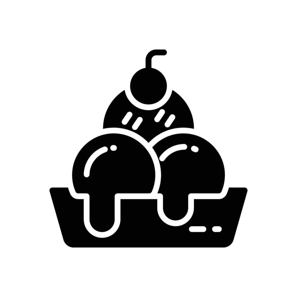 ice cream icon. vector glyph icon for your website, mobile, presentation, and logo design.