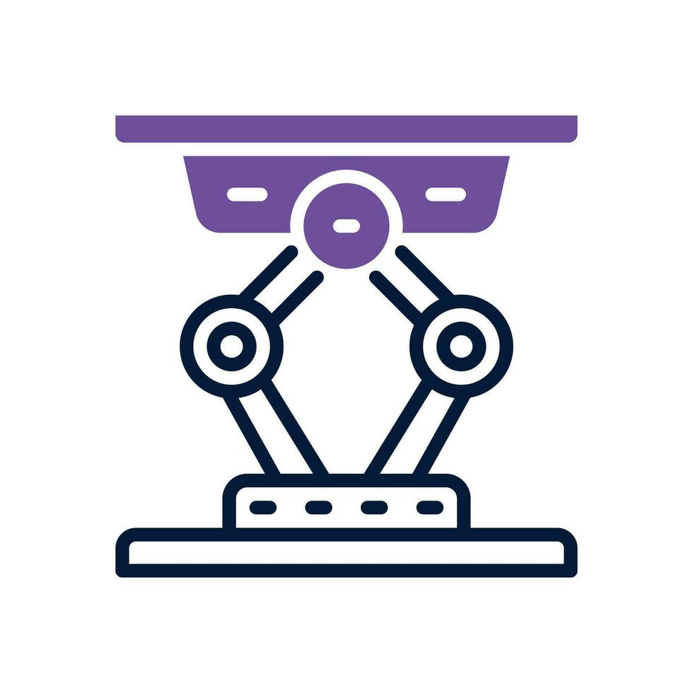 hydraulic jack icon. vector dual tone icon for your website, mobile, presentation, and logo design.