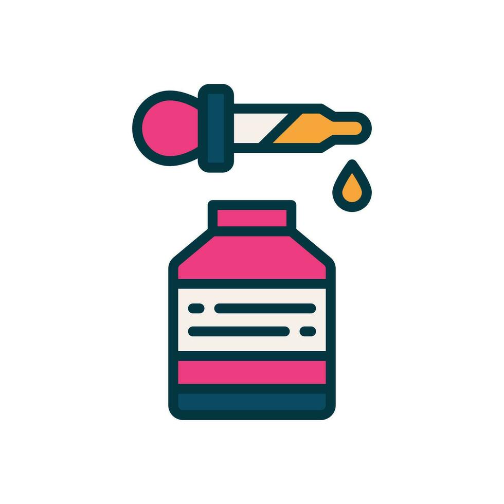 serum icon. vector filled color icon for your website, mobile, presentation, and logo design.