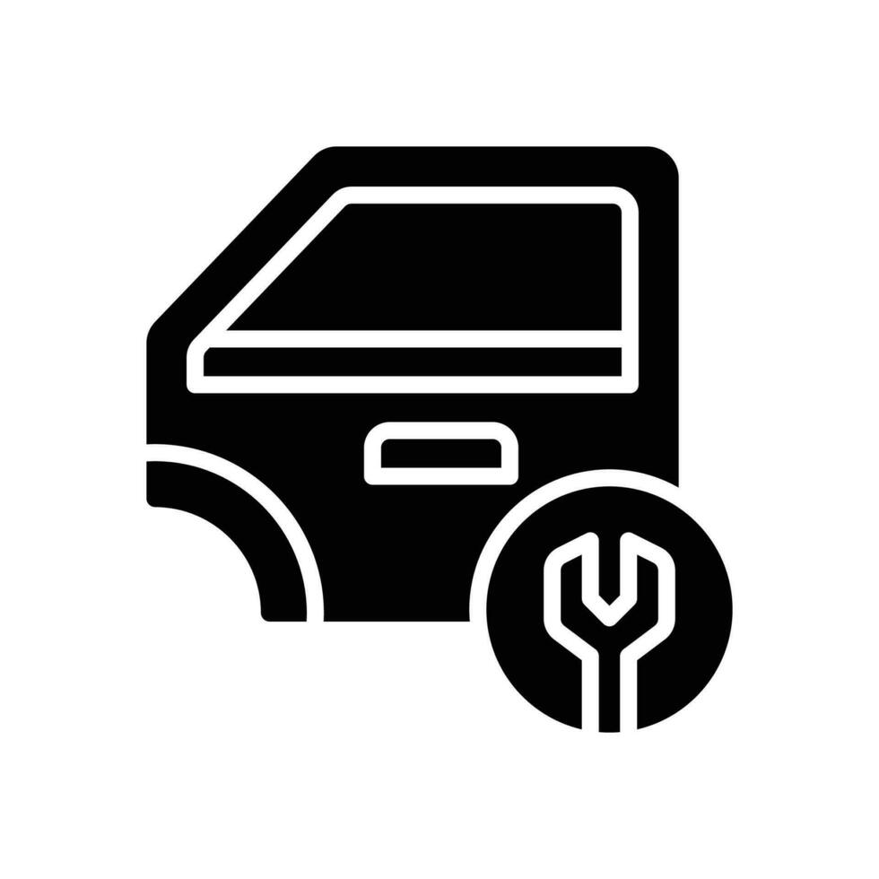 car door icon. vector glyph icon for your website, mobile, presentation, and logo design.