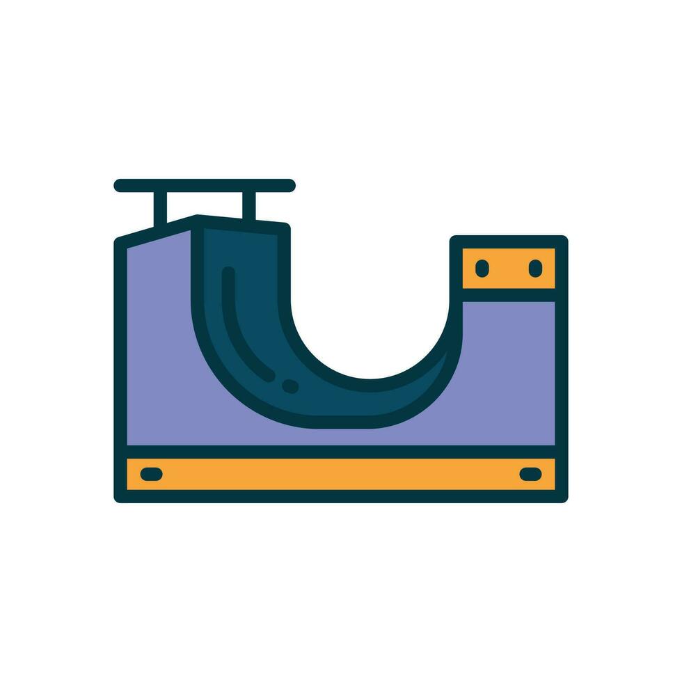 ramp icon. vector filled color icon for your website, mobile, presentation, and logo design.