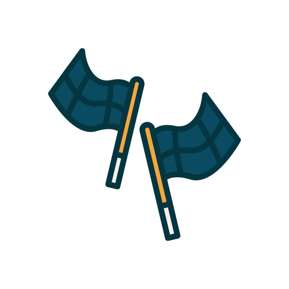 flag race icon. vector filled color icon for your website, mobile, presentation, and logo design.
