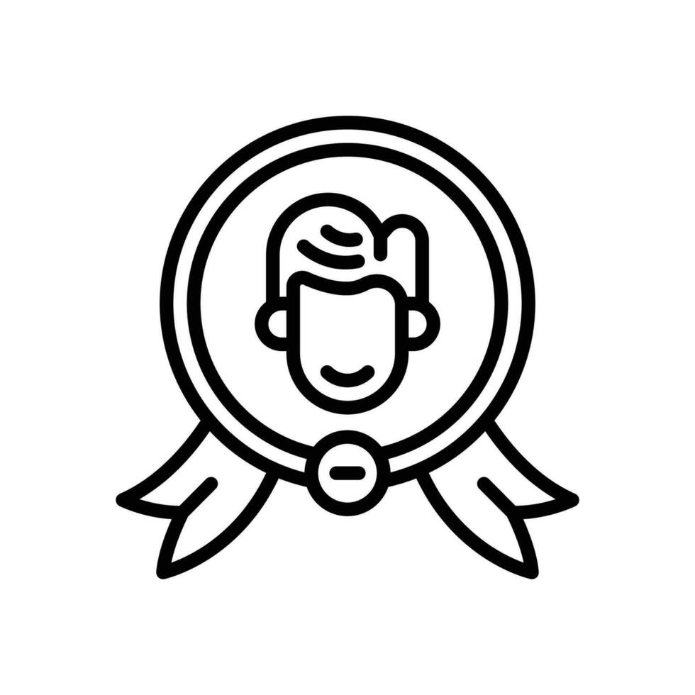 best employee icon. vector line icon for your website, mobile, presentation, and logo design.