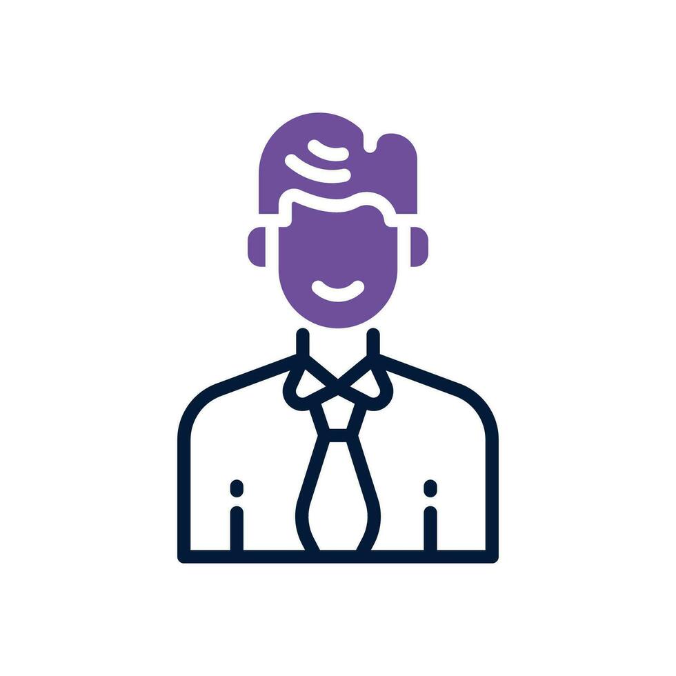 employee icon. vector dual tone icon for your website, mobile, presentation, and logo design.