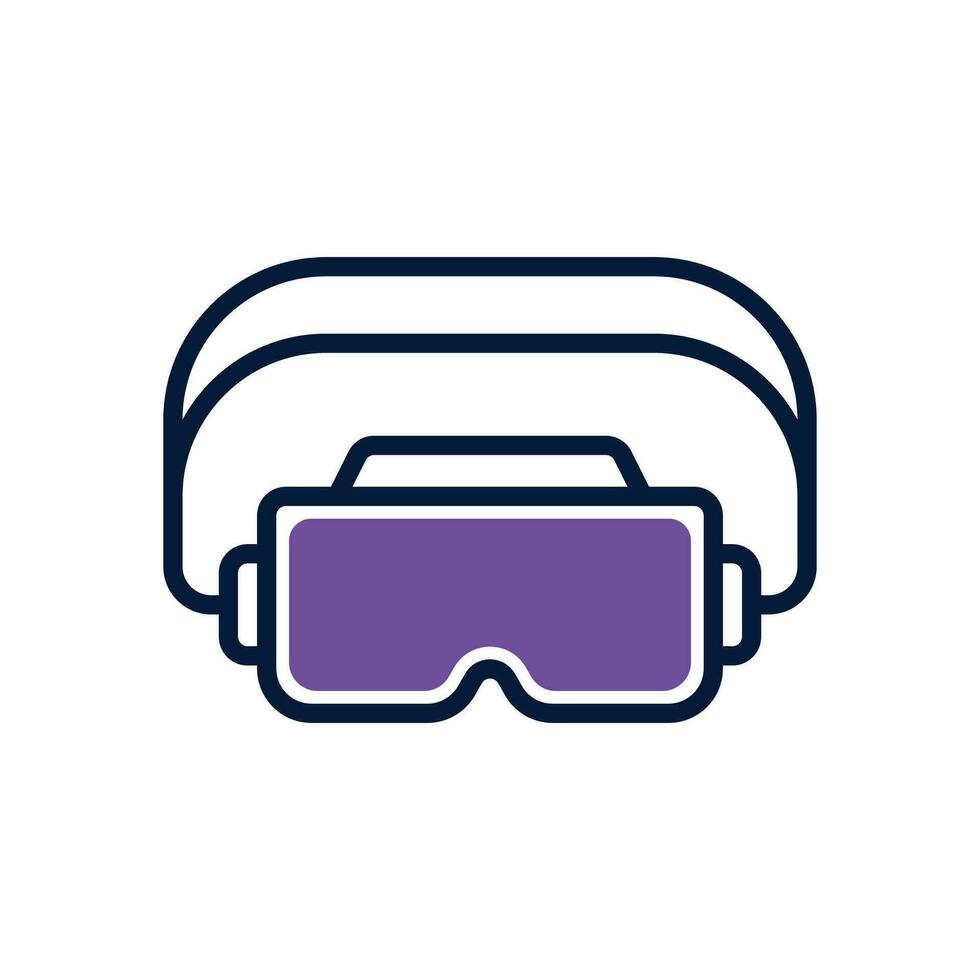 goggles icon. vector dual tone icon for your website, mobile, presentation, and logo design.