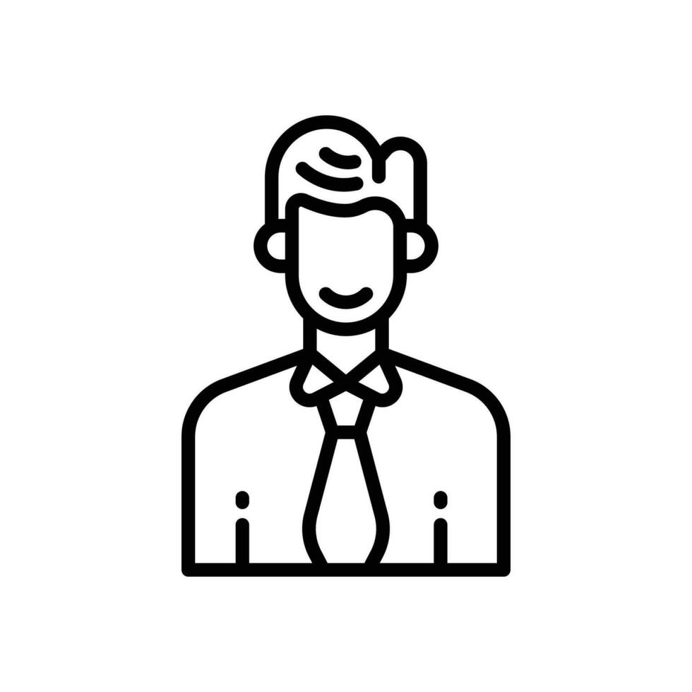 employee icon. vector line icon for your website, mobile, presentation, and logo design.