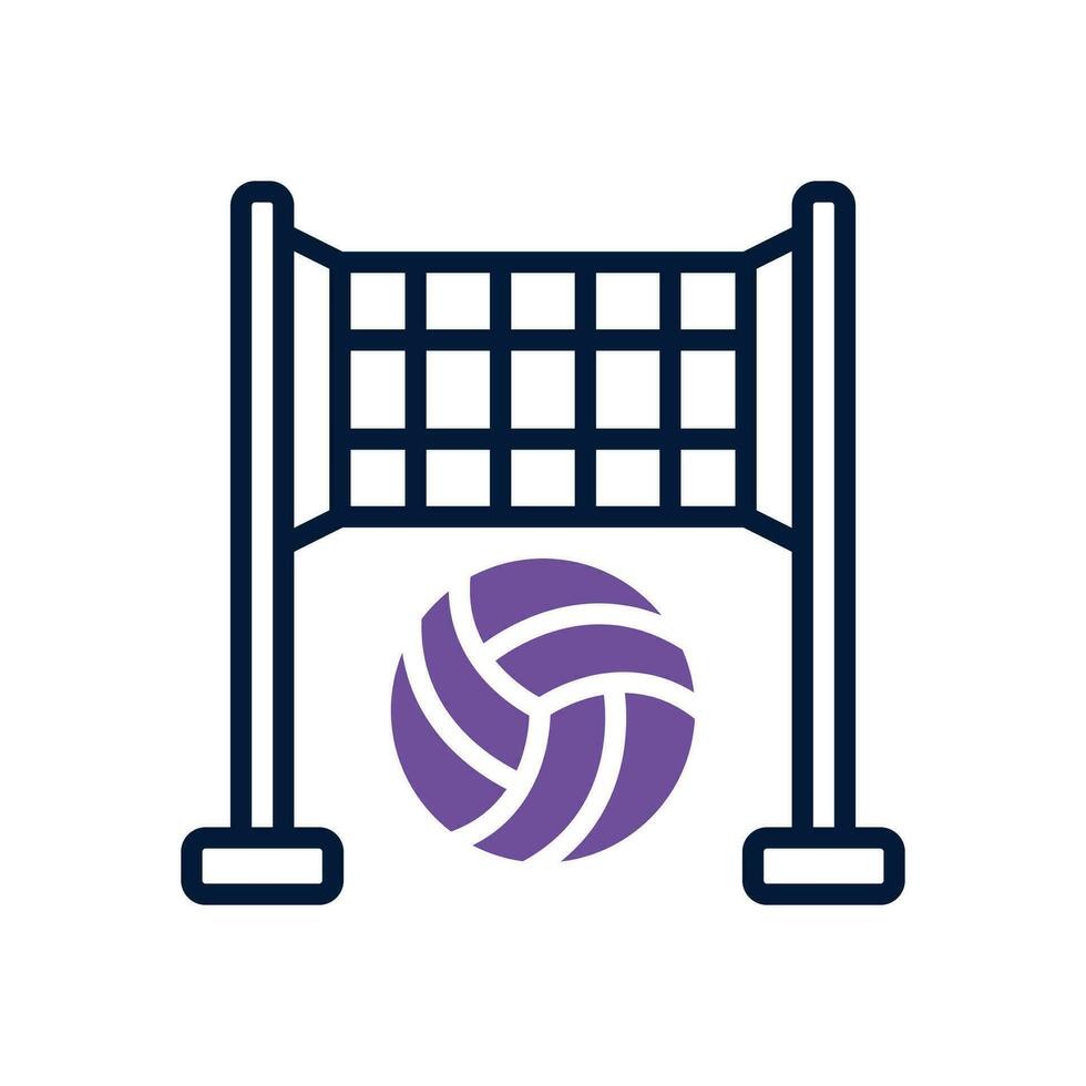 vóleibol icono. vector doble tono icono para tu sitio web, móvil, presentación, y logo diseño.