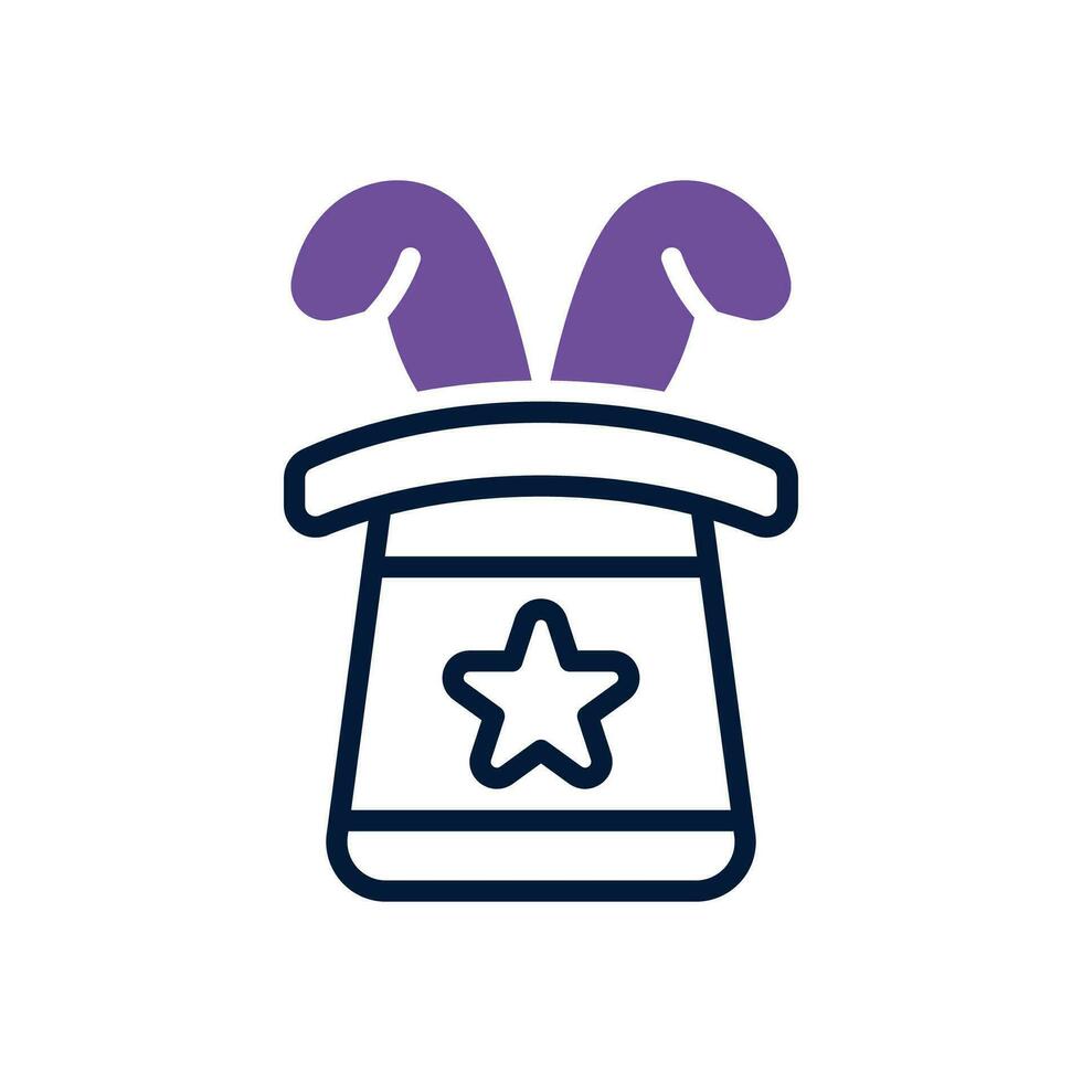 magic hat icon. vector dual tone icon for your website, mobile, presentation, and logo design.
