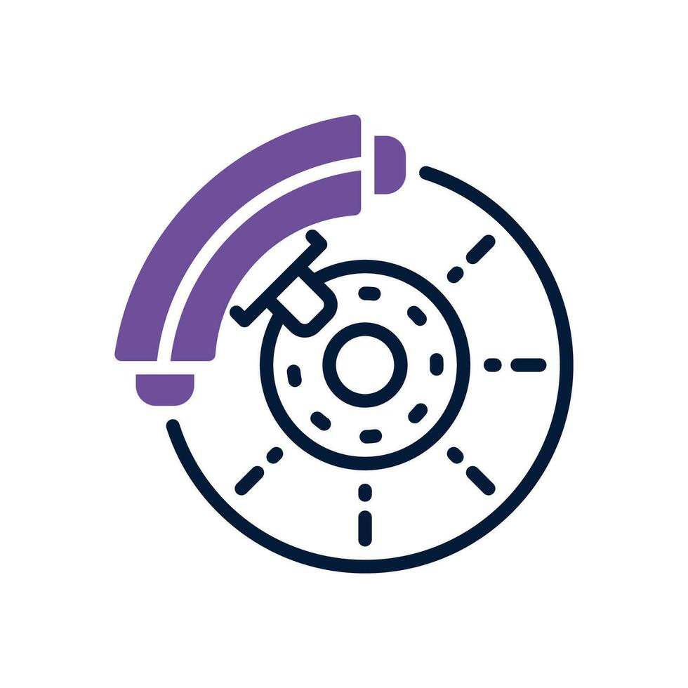 brake icon. vector dual tone icon for your website, mobile, presentation, and logo design.