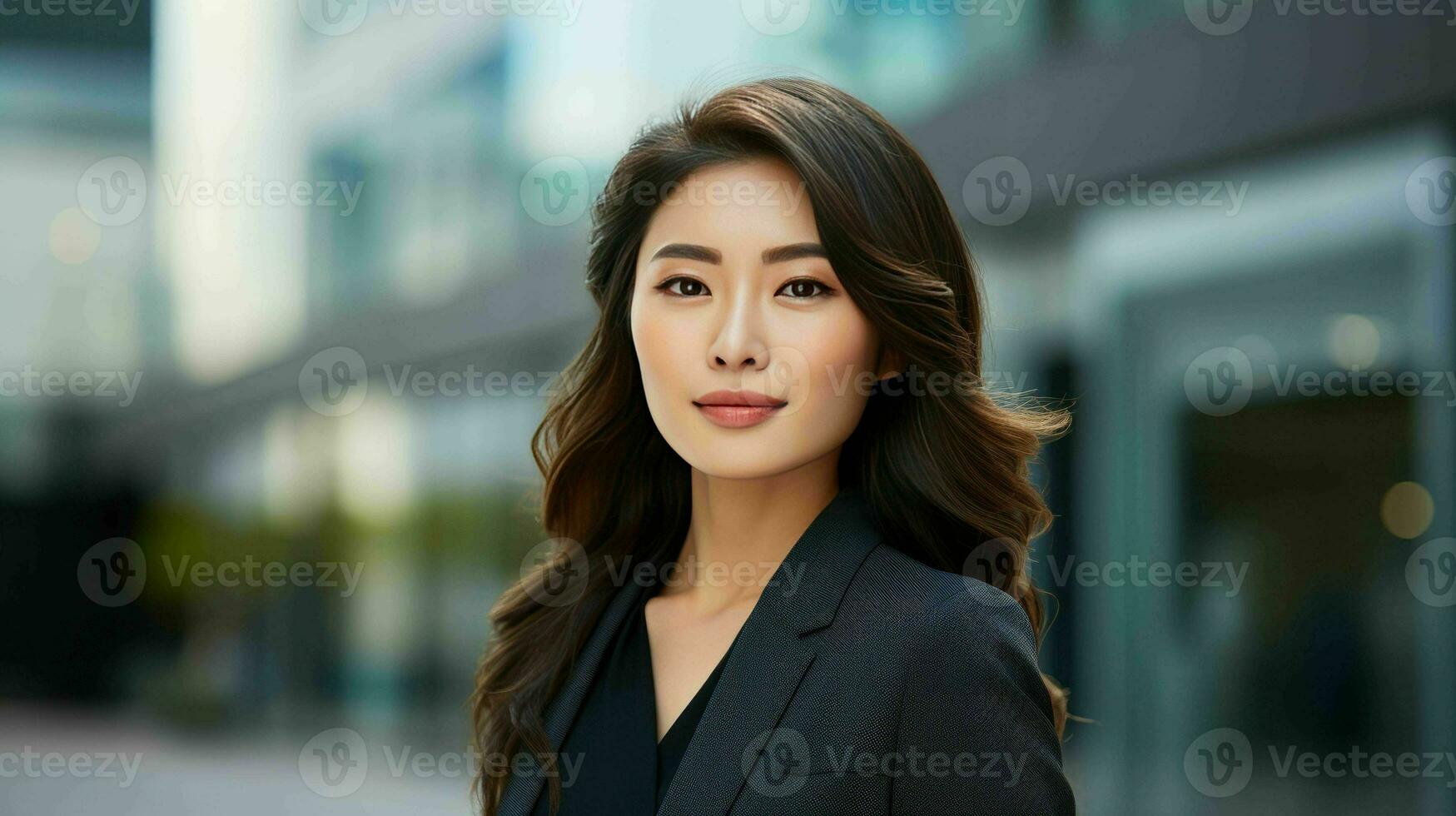 AI generated Confident Looking Beautiful Japanese Woman Entrepreneur photo