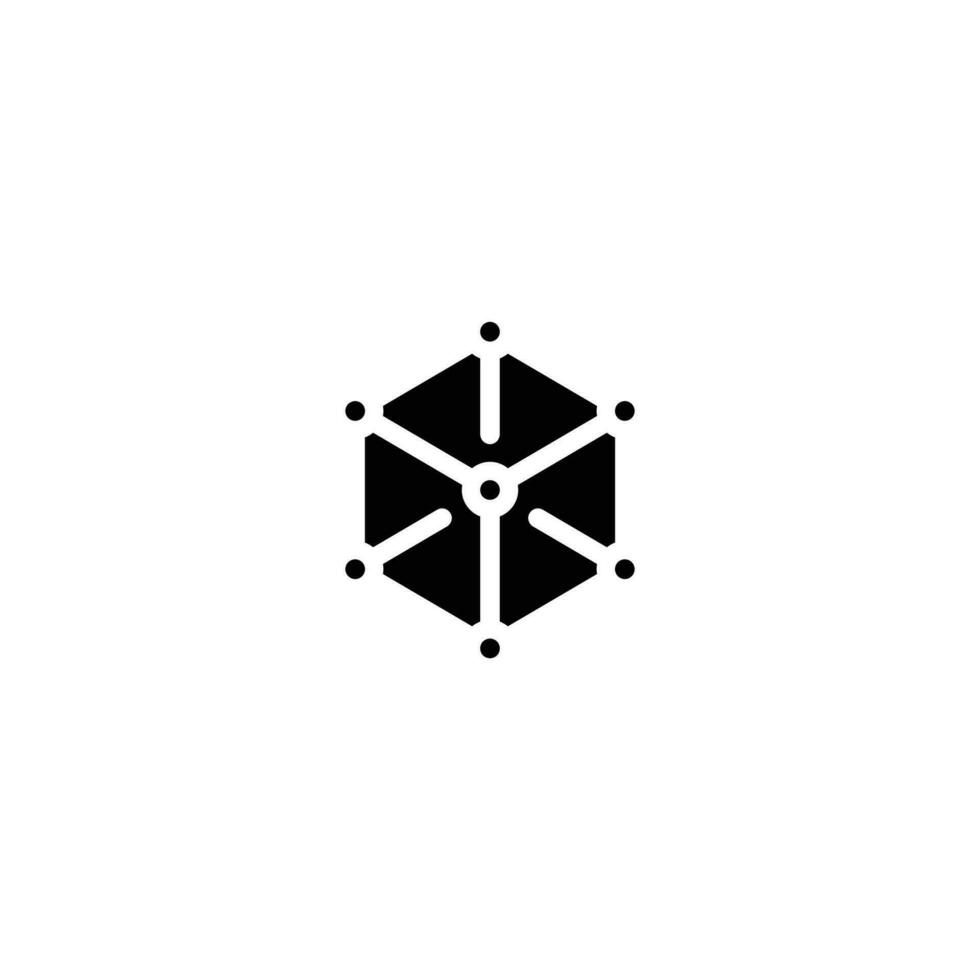 marco de referencia icono. sencillo sólido estilo. nube, nativo, reaccionar, átomo, computadora tecnología concepto. negro silueta, glifo símbolo. vector ilustración aislado.