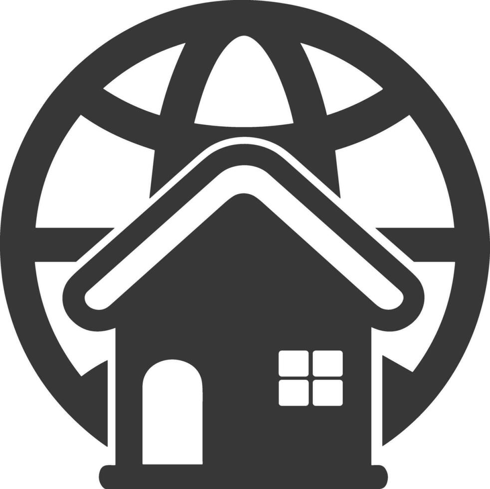 Home homepage icon symbol vector image. Illustration of the house real estate graphic property design image