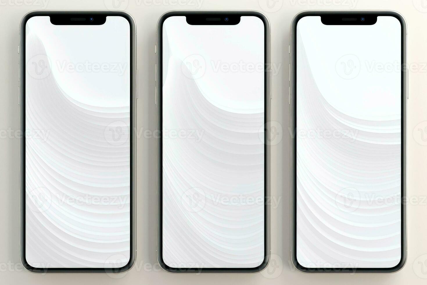 AI generated Abstract high tech multicolor button on white background, Generative AI photo