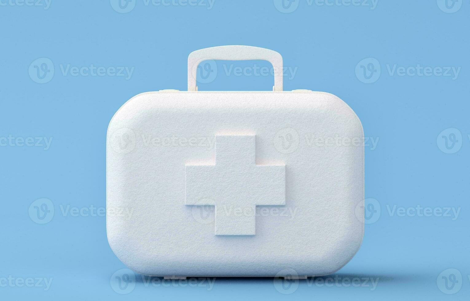 Emergency First Aid Kit, Medical Emergency Supplies for Health Care and Safety, Isolated for Rescue and Treatment Support photo