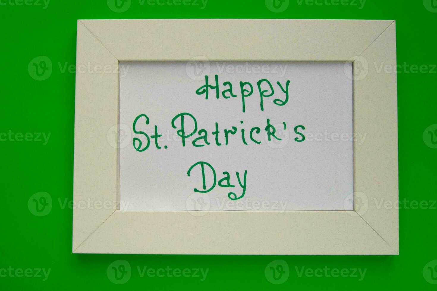 St. Patrick's Day Celebration, Festive Irish Holiday with Green Background, Concept of Shamrock Tradition in March Festival photo