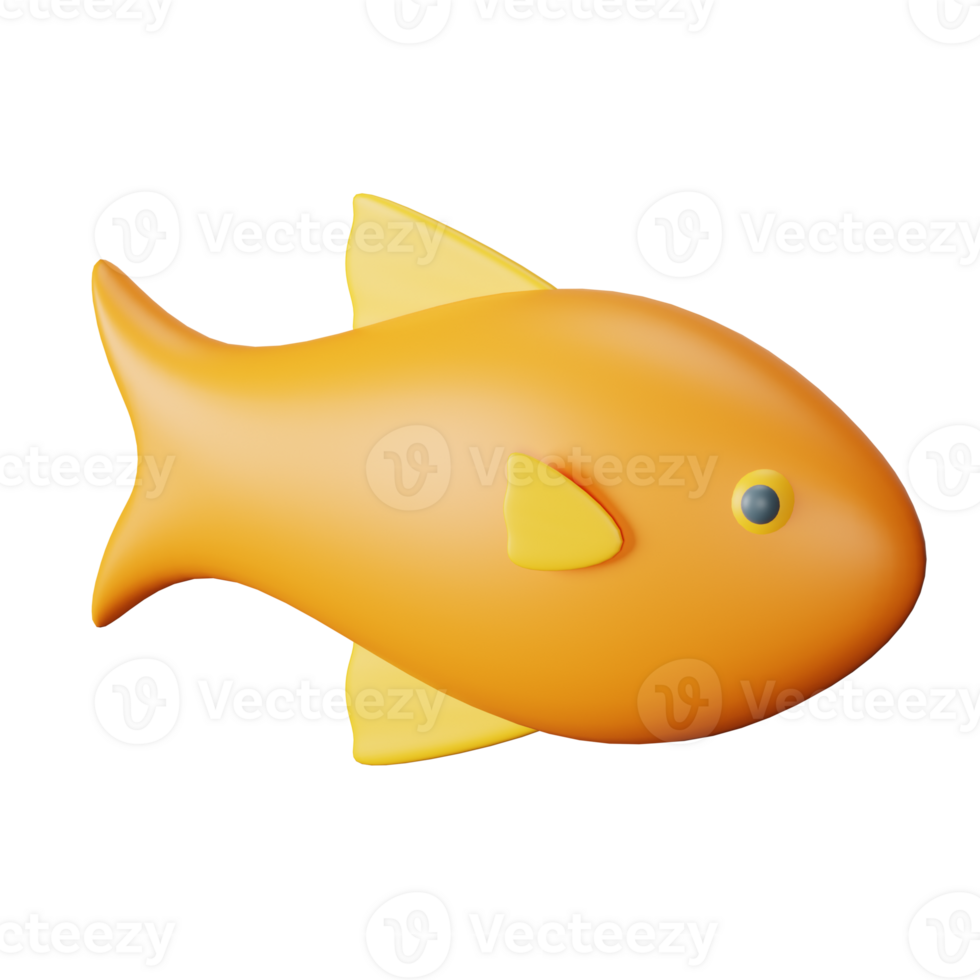 Fish 3D Icon Illustration png