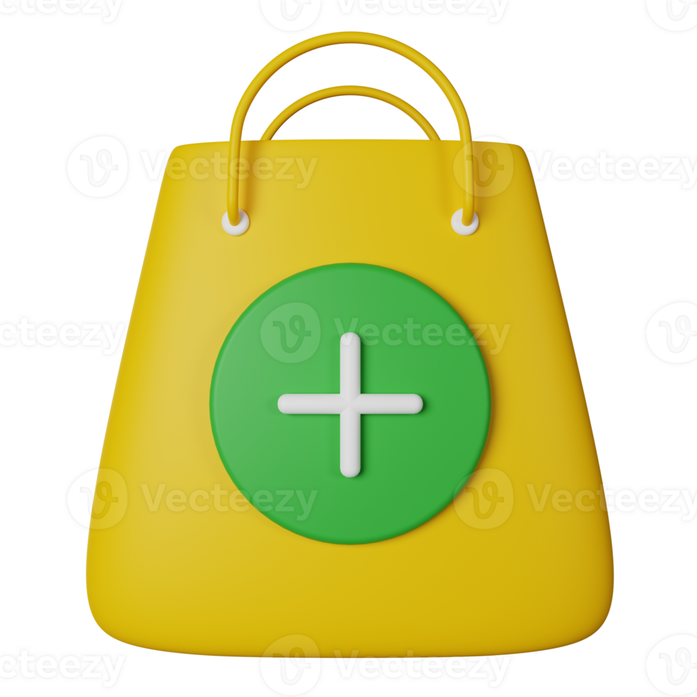 Add To Cart 3D Icon Illustration png