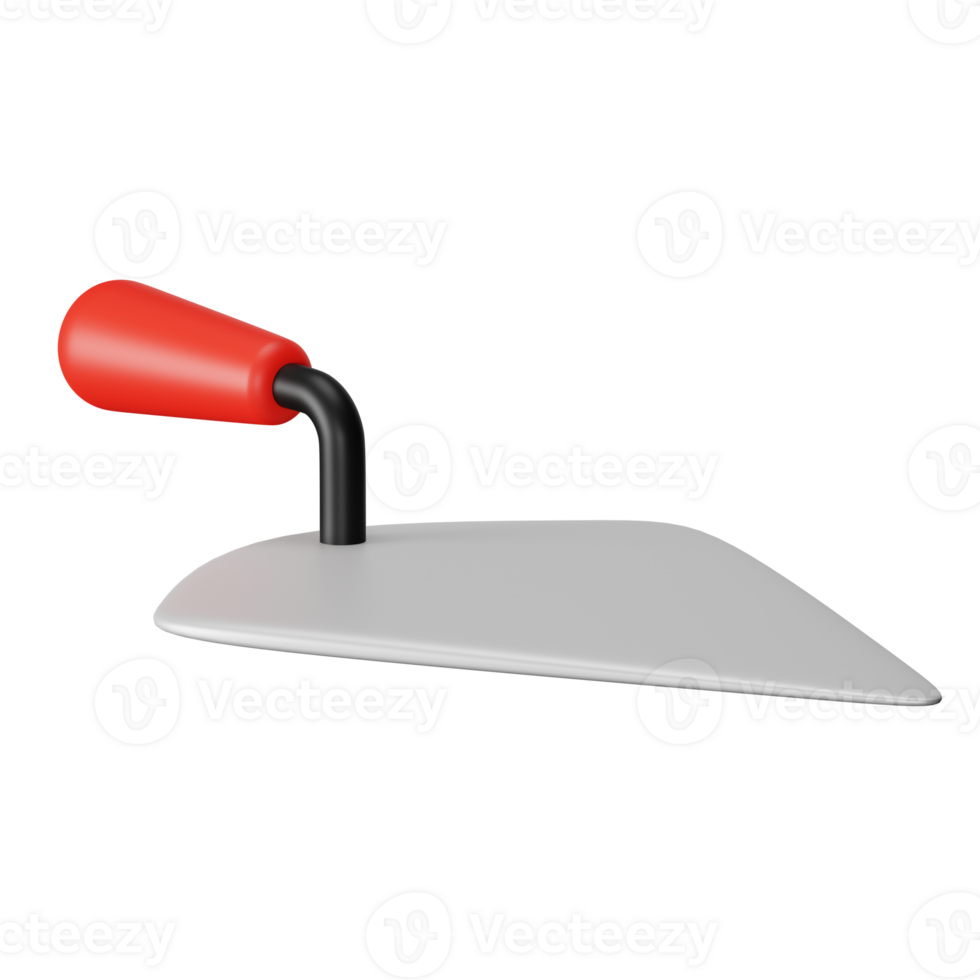 Trowel 3D Render Icon Illustration png