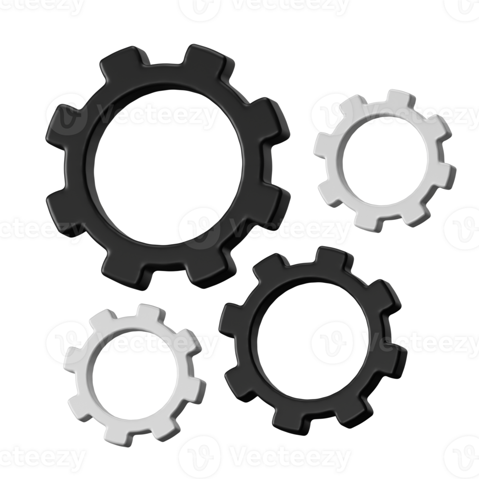 Machine 3D Render Icon Illustration png