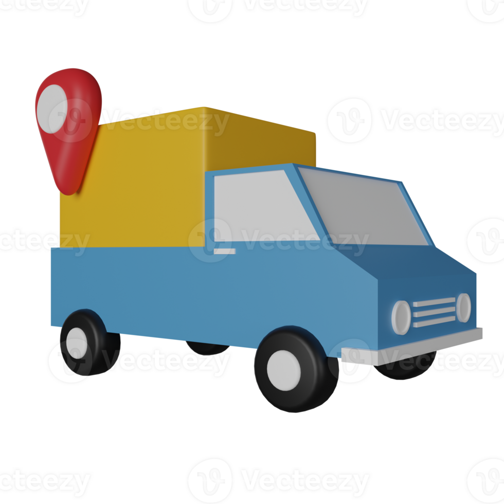 Tracking 3D Render Icon Illustration png