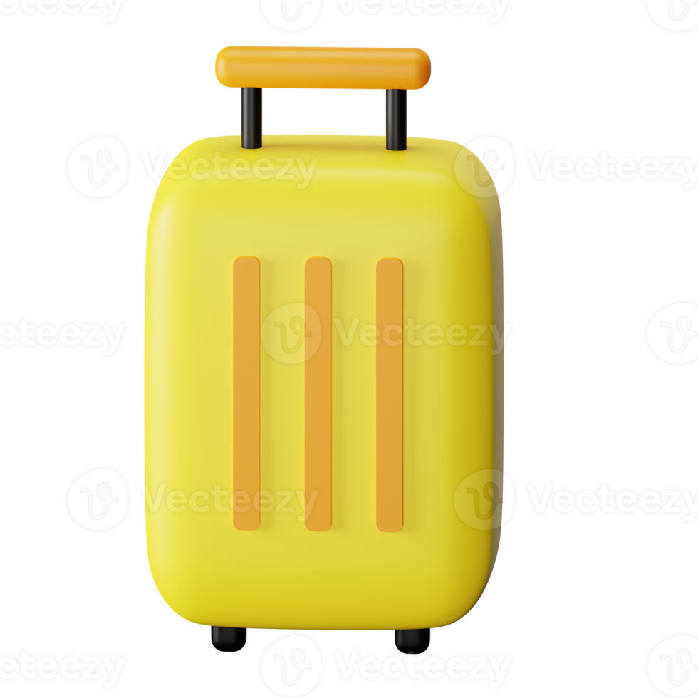 Luggage 3D Icon Illustration png
