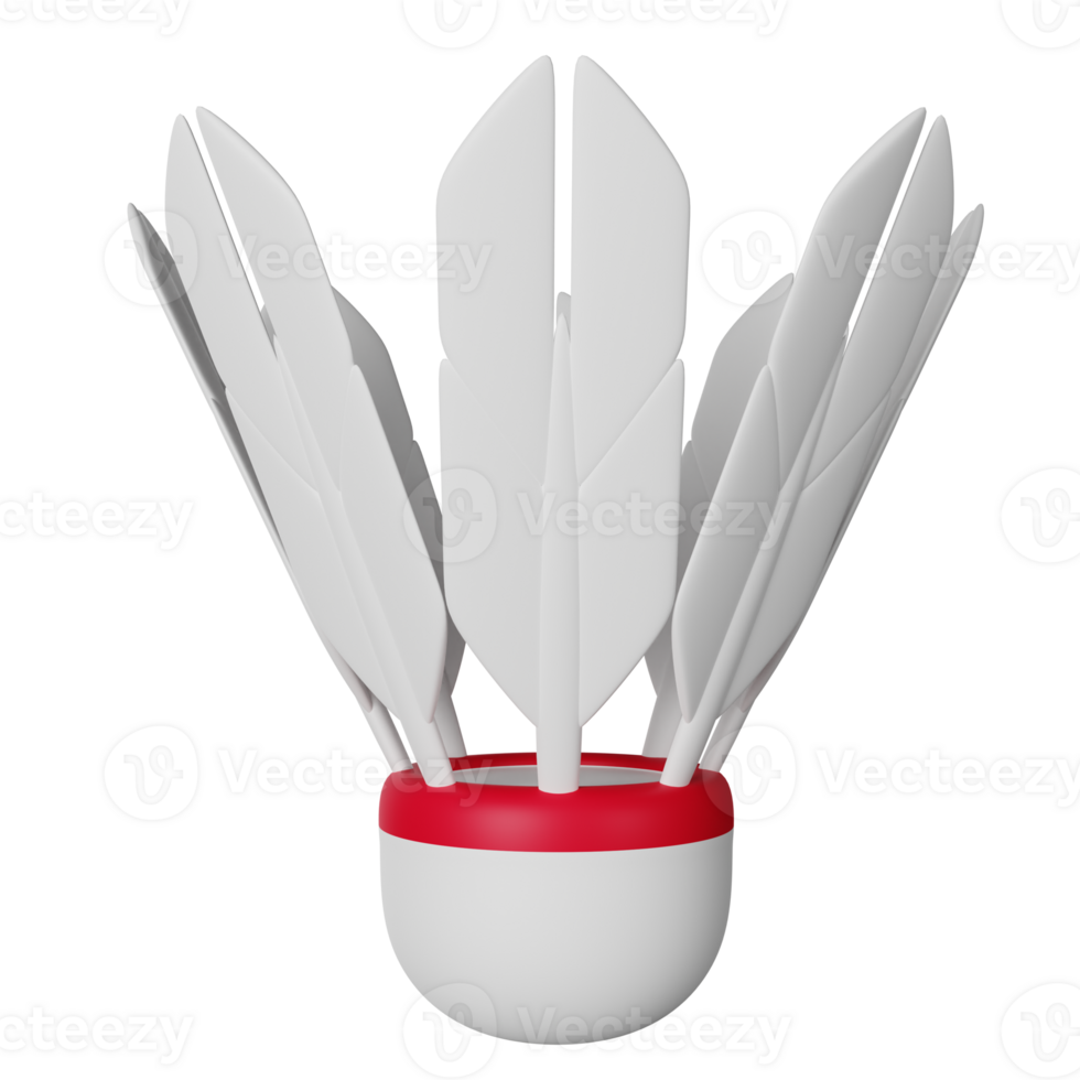Badminton 3D Icon Illustration png