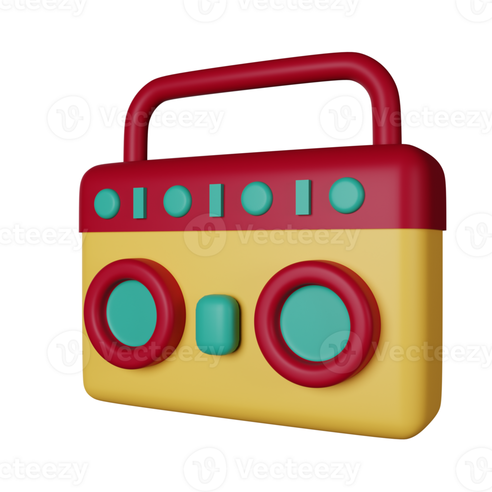 Radio 3D Illustration png