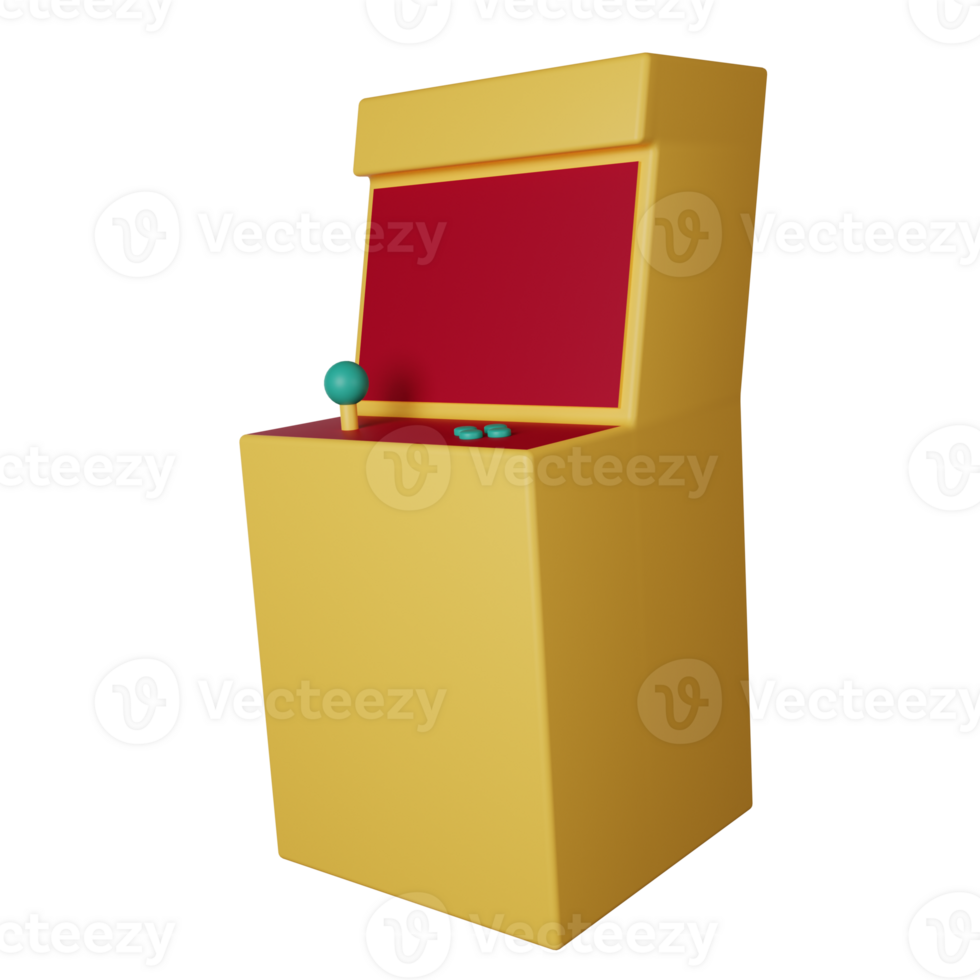 Arcade Machine 3D Illustration png