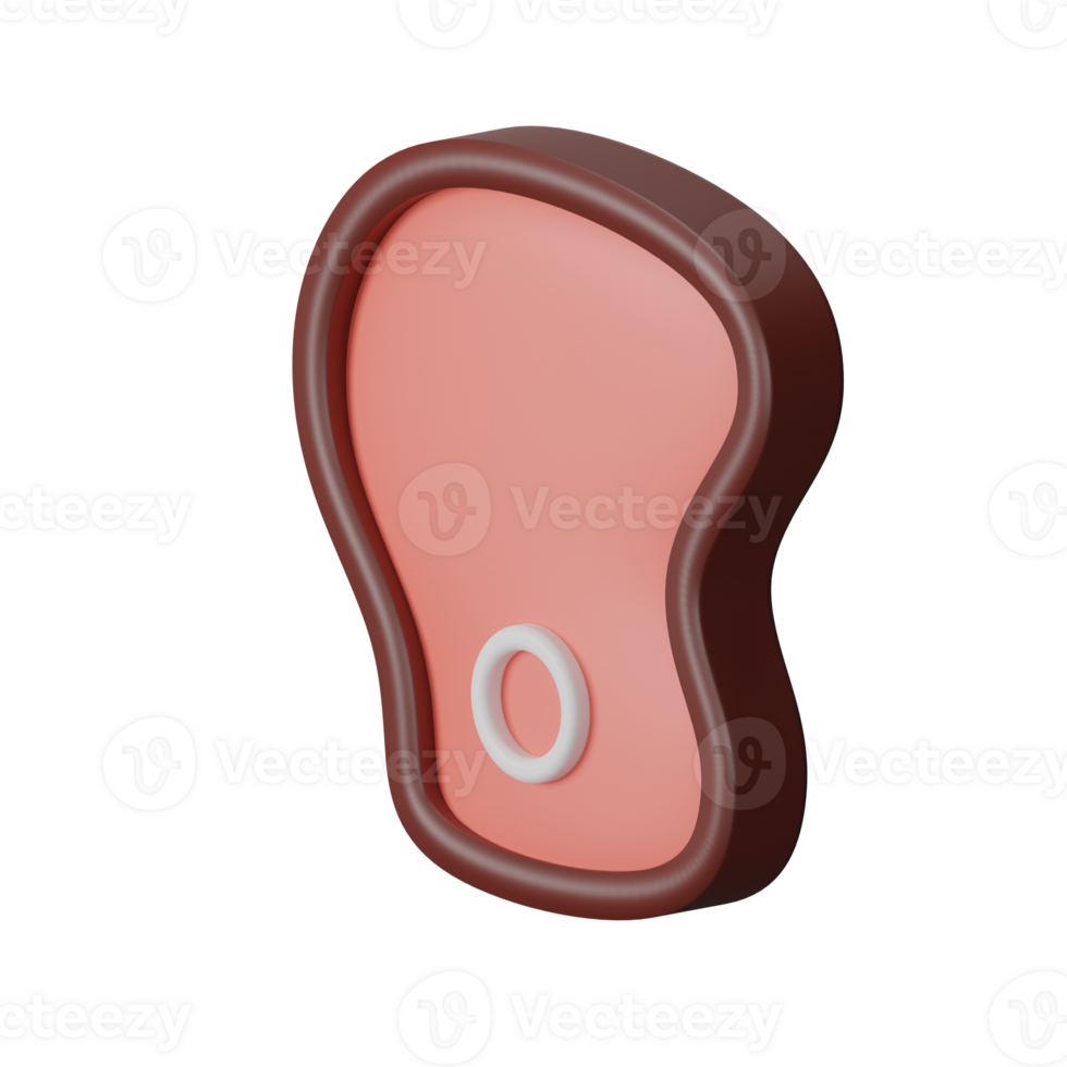 Steak 3D Icon Illustration png