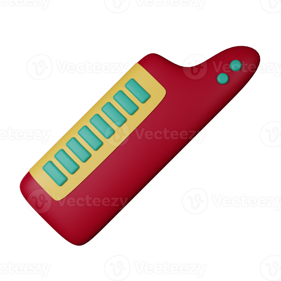 Keytar 3D Illustration png