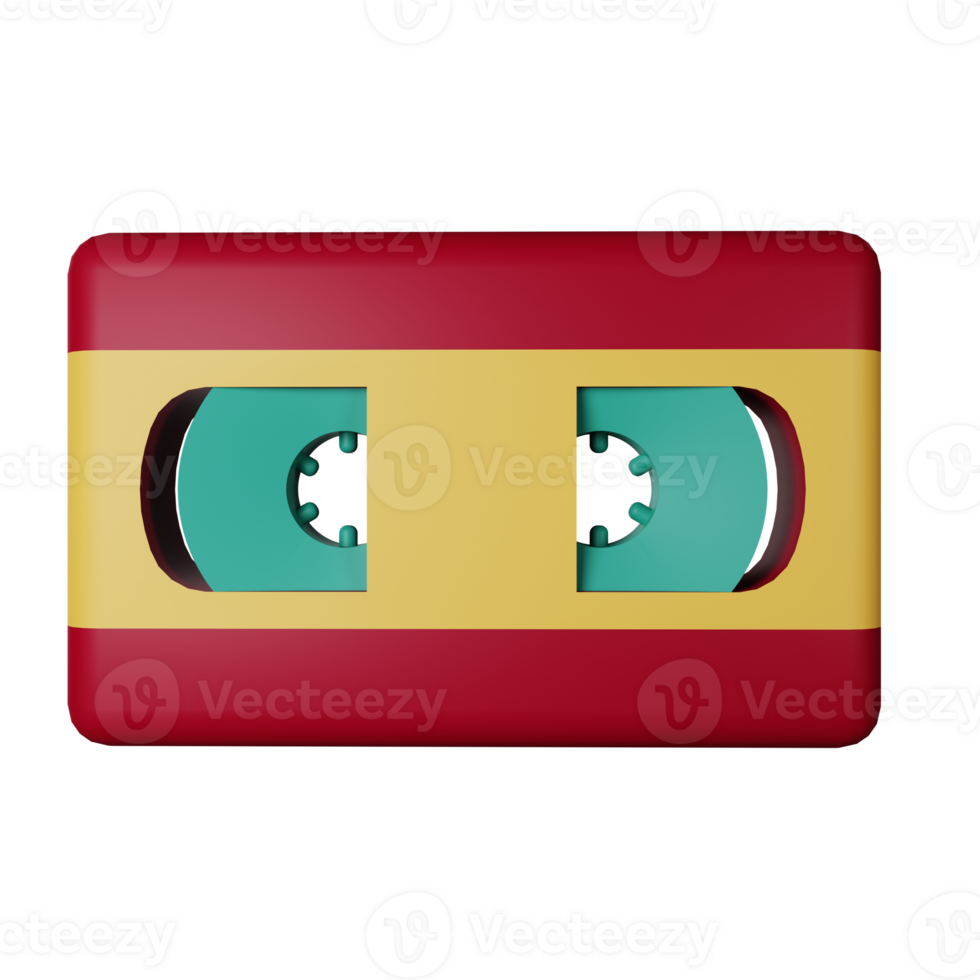 Videotape 3D Illustration png