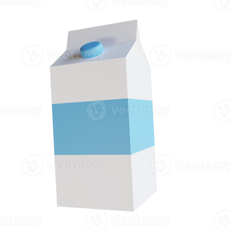 Milk 3D Icon Illustration png