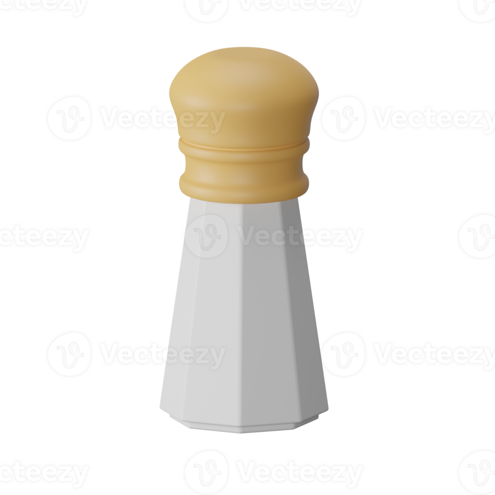 Salt and Pepper 3D Icon Illustration png