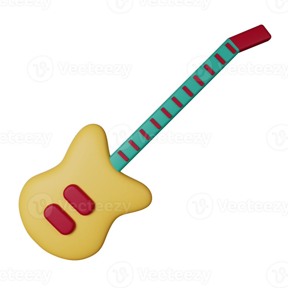 gitarr 3d illustration png