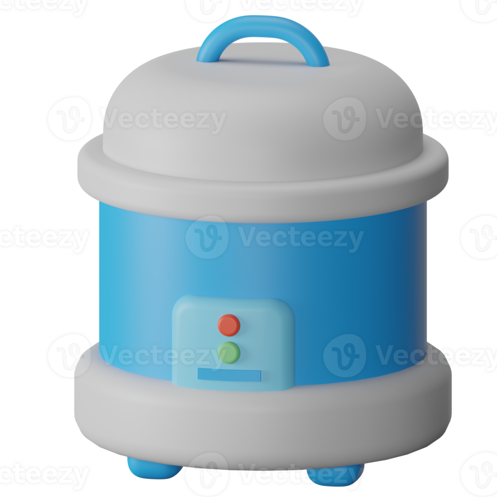 Rice Cooker 3D Icon Illustration png