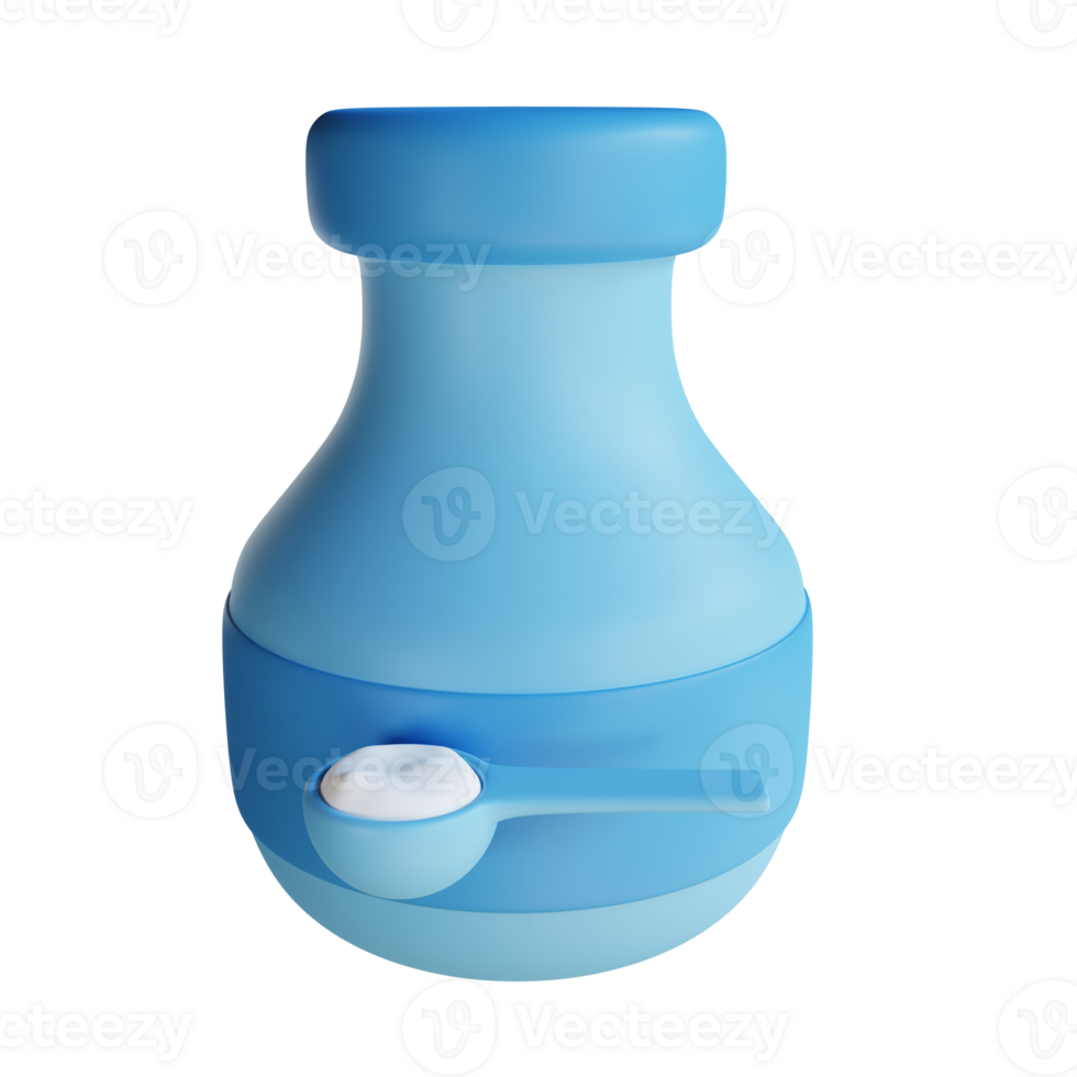 Baking Soda 3D Icon Illustration png