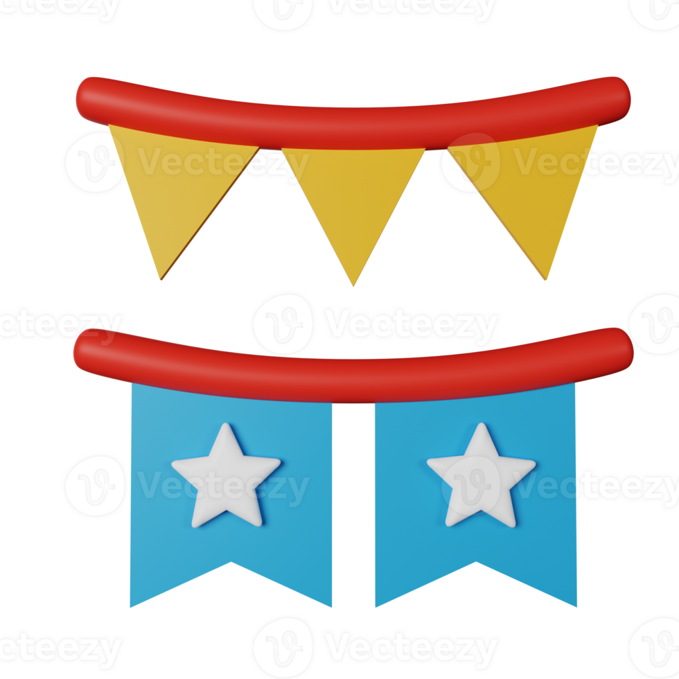 Independence Day 3D Icon Illustration png